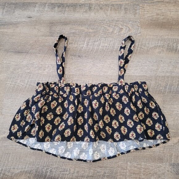 ZARA | Printed Crop Cotton Tank Top | Sz. M - Picture 9 of 9